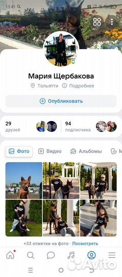 Фотосессия с доберманом