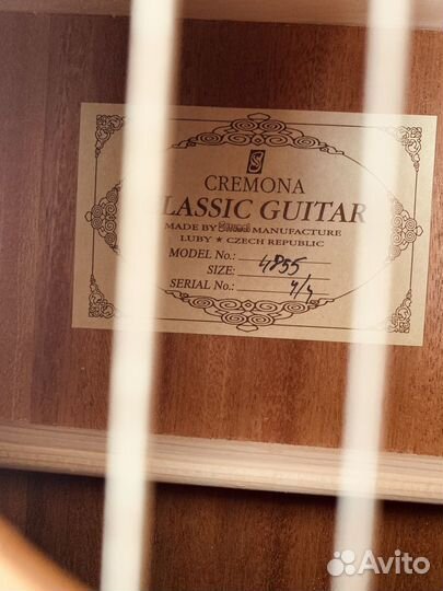 Классическая гитара Cremona с чехлом и струнами