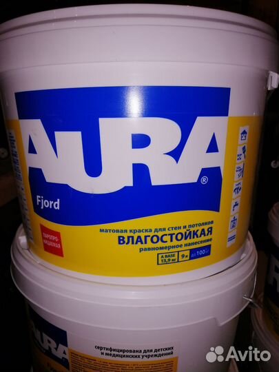 Краска влагостойкая Aura Interior Fjord