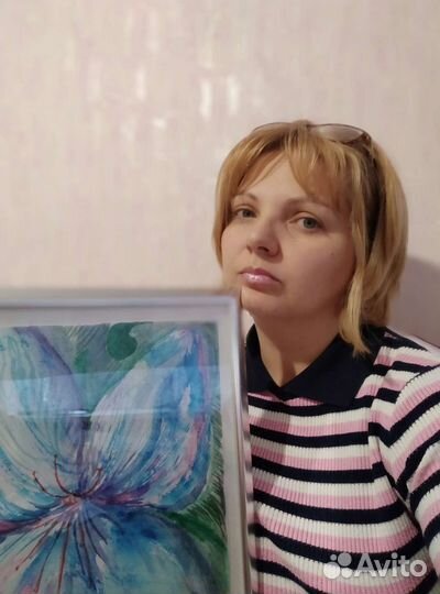 Картина акварель в раме