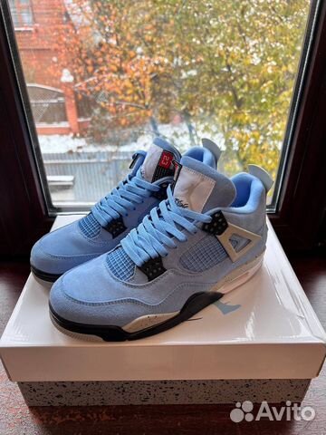 Nike air jordan 4 retro university blue оригинал купить в Москве ...