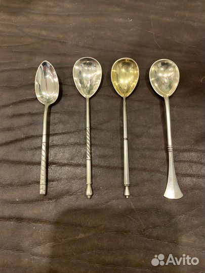 Кофейные ложки серебро 84 пробы