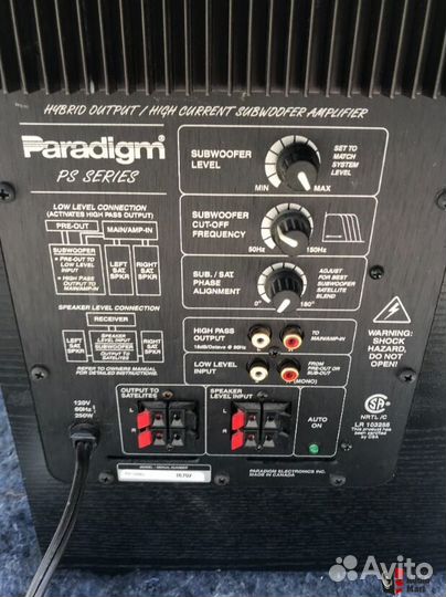 Paradigm ps 1200 сабвуфер монстр