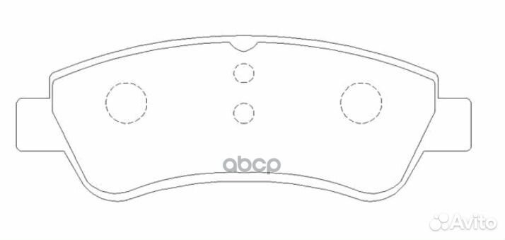 Колодки тормозные дисковые перед GK0863 CTR