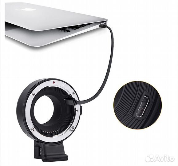 Адаптер EF-FX для оптики Canon EF на байонет Fuji