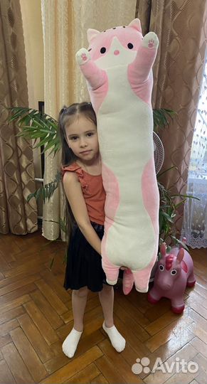 Мягкая игрушка кот батон, кот сосиска