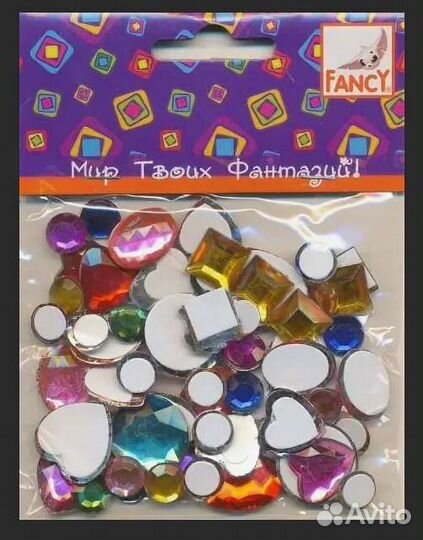 Камни декоративные иск самоклеющ 100 шт