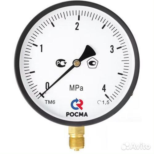 Манометр Росма тм-510Р.00 (0-40кгс/см2) M20x1.5 1