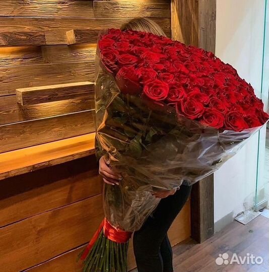 Розы Метровые 100 см доставка Москва