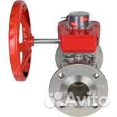 Кран шаровой DN.ru BV3232P(3pc) -FP-F-ISO-H Ду20 Ру40 трехсоставной из нержавеющей стали SS316, флан