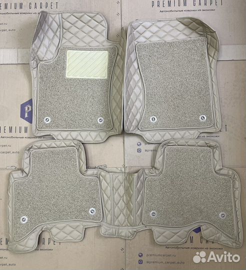 Коврики 3D в салон Lexus GX460, экокожа