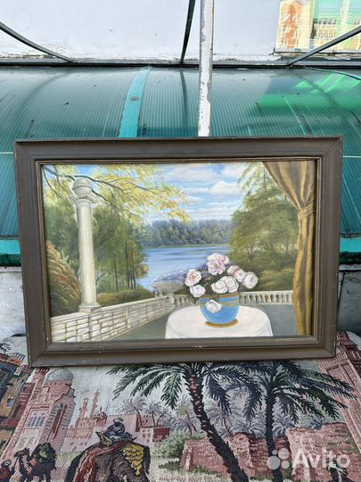 Картина маслом Дневной Моцион А.М. Подлесных (сзр)