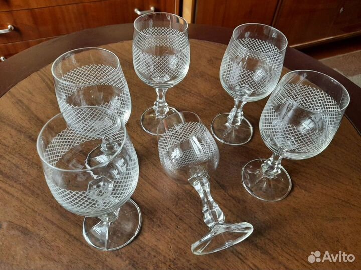 Фужеры/бокалы хрустальные ссср, новые