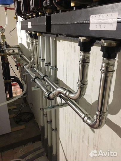 Монтаж систем отопления и водоснабжения