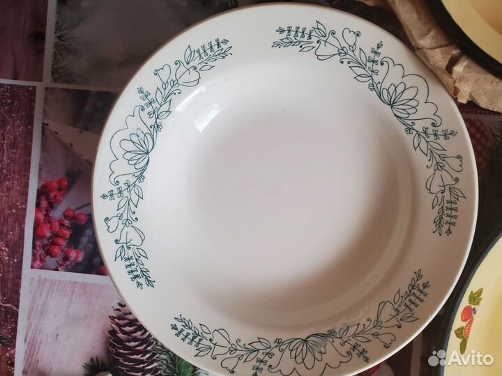 Тарелка керамика СССР винтаж