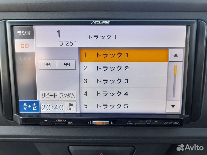 Автомагнитола 2din eclipse AVN 133 MRC
