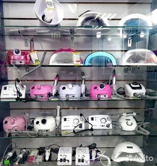 Лампы аппараты пылесосы для маникюра в ассортимент