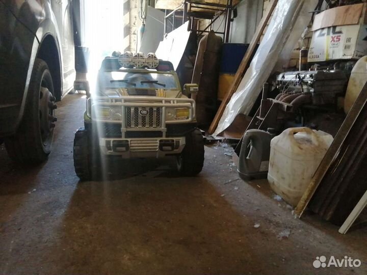 Детский электромобиль джип хамер бу