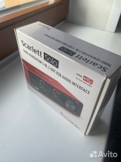 Внешняя звуковая карта Focusrite Scarlett Solo 3t