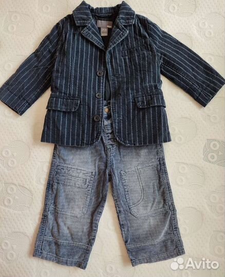 Пиджак и брюки hm на мальчика 80-86 см