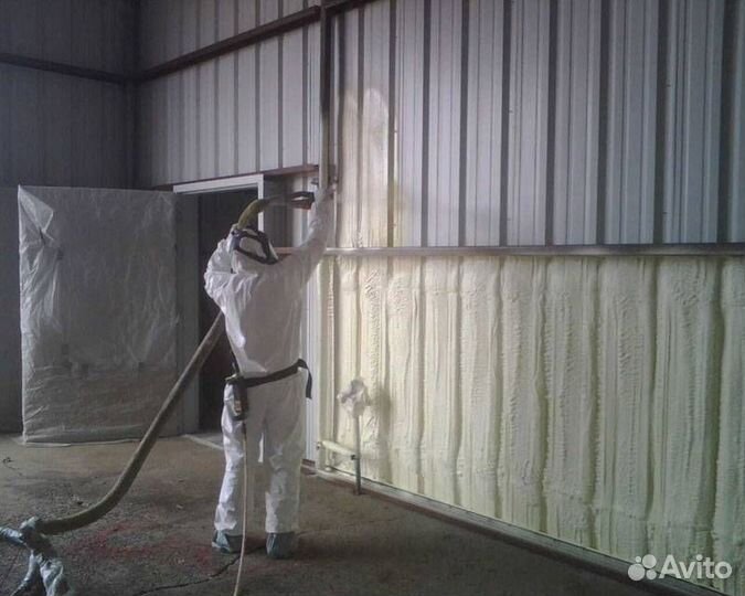 Утепление пенополиуретаном производственных помеще