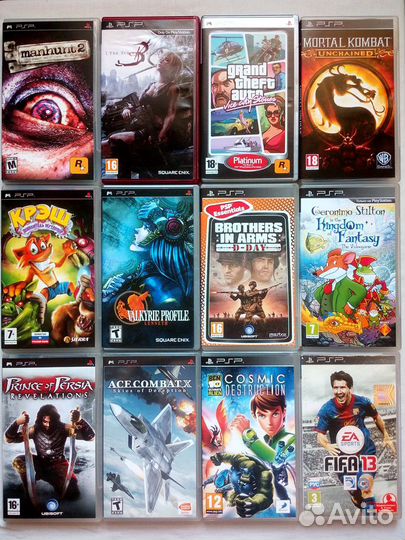 PSP диски для Sony PlayStation Portable