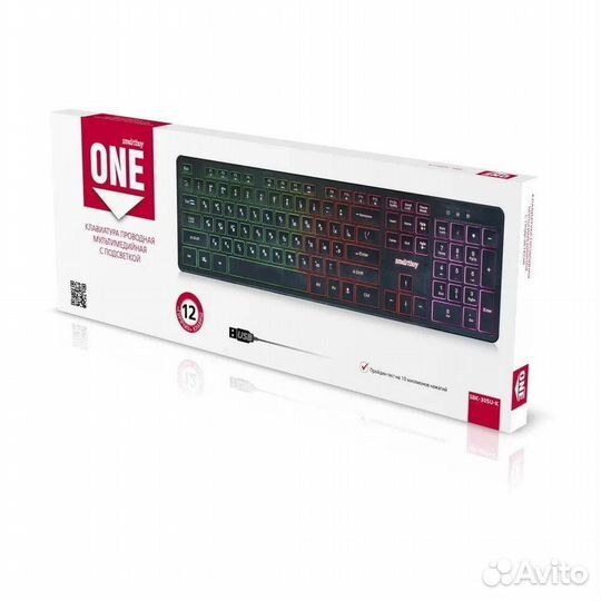 Клавиатура проводная с подсветкой Smartbuy ONE 305