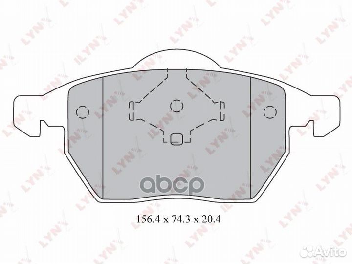 Колодки тормозные дисковые перед audi A4