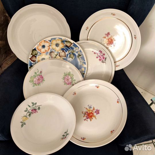 Винтаж:блюда Чайка Kahla фарфор