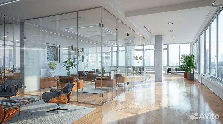 Перегородка из стекла