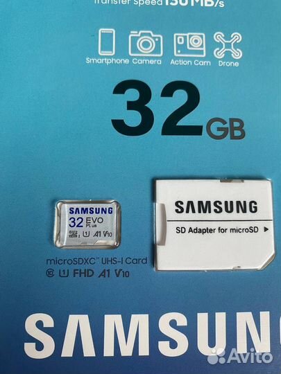 Карта памяти Samsung EVO Plus 32 Gb с доставкой