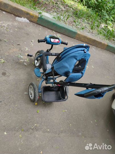 Детский велосипед с родительской ручкой