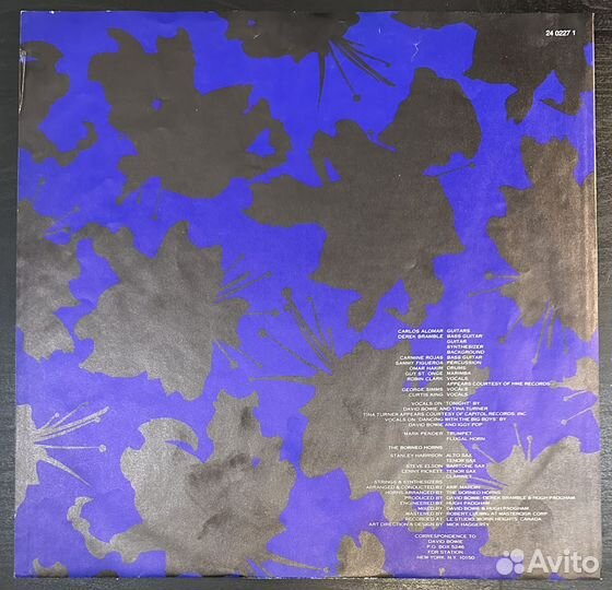 David Bowie – Tonight (Европа 1984г.)