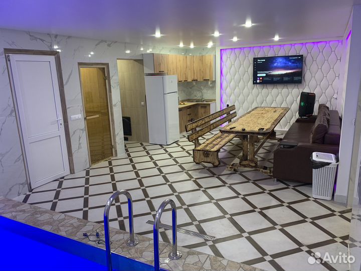 Баня на дровах с тёплым бассейном