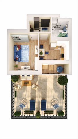 1-к. квартира, 45,2 м², 3/17 эт.