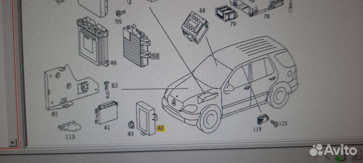 Блок регулировки угла наклона фар мерседес W163 ML