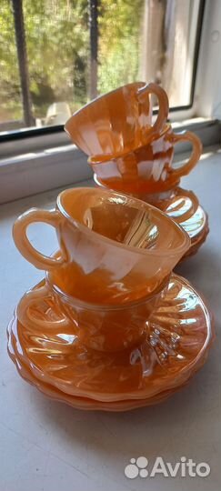 Набор посуды 5 чашек с блюдцами США