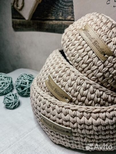 Трикотажные корзинки