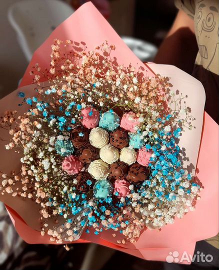 Клубника и банан в шоколаде, конфеты