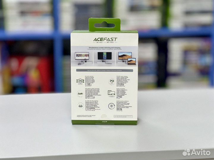 Зарядное устройство AceFast 65W hdmi TV Docking