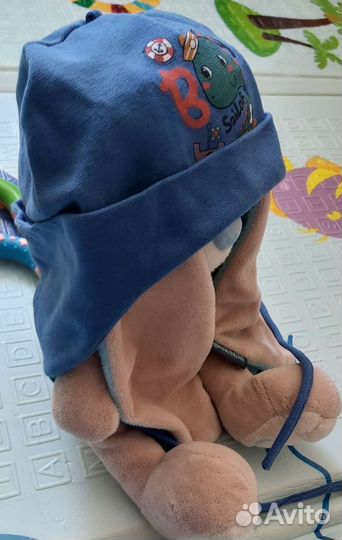Шапочка для мальчика на 3 мес