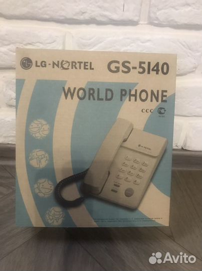 Проводной стационарный телефон новый