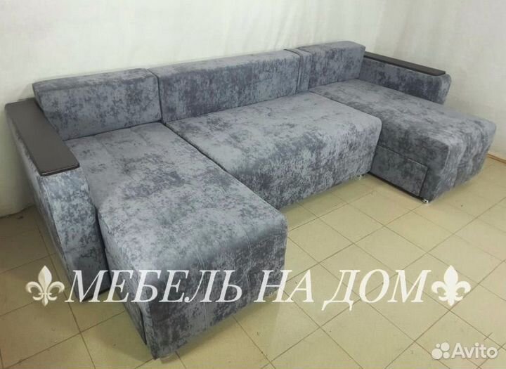 Диван П образный П008