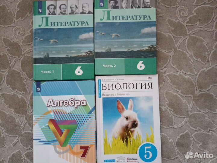 Учебники 5,6,7 класс