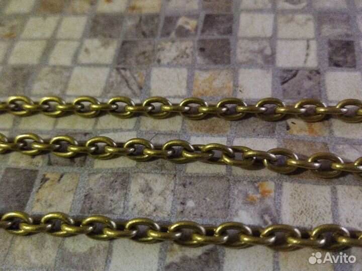 Цепь латунь,мельхиор