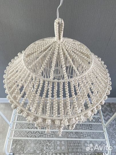 Абажур люстра плетеный макраме