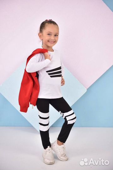 Детский спортивный костюм для девочек adidas