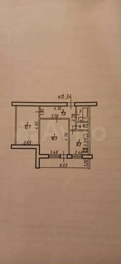 2-к. квартира, 55 м², 8/9 эт.