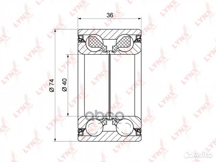 WB-1126 Подшипник ступицы lynxauto WB-1126 lynx