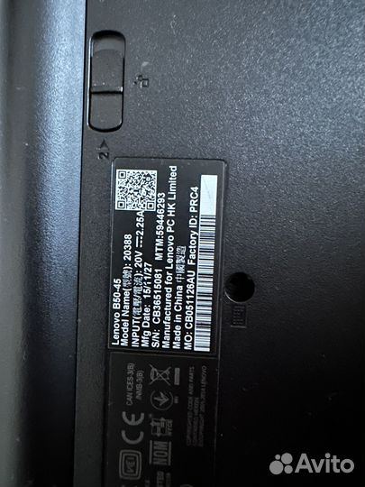 Ноутбук lenovo